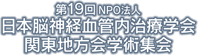 第19回NPO法人日本脳神経血管内治療学会・関東地方会 